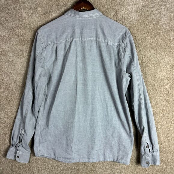 Adriano Goldschmied Shirt Mens Size XL Gray Slim Fit Long‎ Sleeve Flannel Casual - Picture 8 of 10